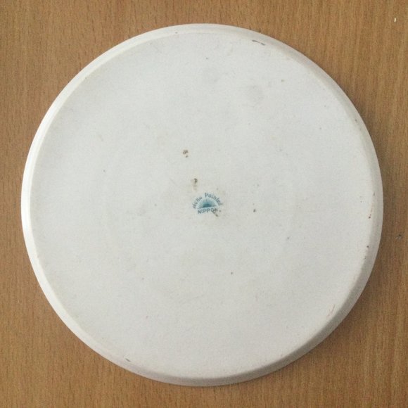 Vintage antique hand painted Nippon porcelain small tray plate round floral - Picture 2 of 4